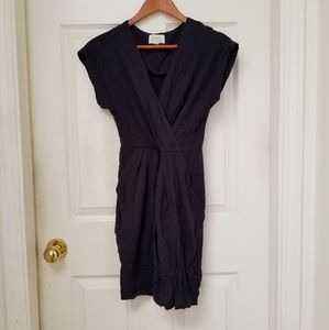 Everly navy short sleeve dress s